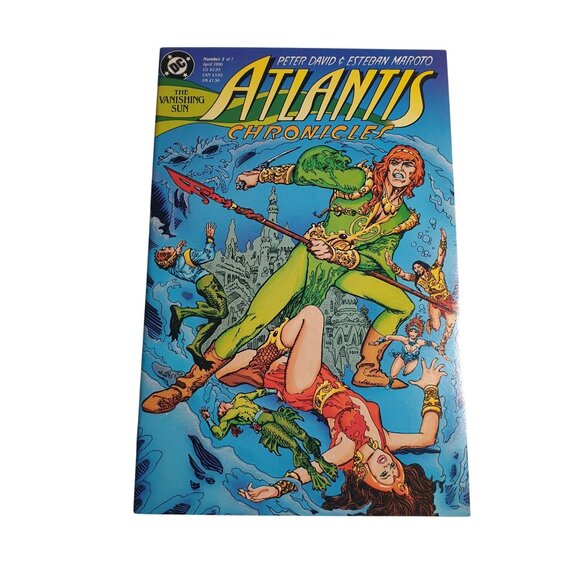 Atlantis Chronicles Comic DC Number 2 The Vanishing Sun 1990 Peter David - Picture 1 of 2